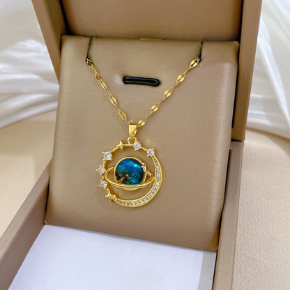 🪐 COLLAR SATURNO | LLEVA EL PODER DEL UNIVERSO CERCA DE TU CORAZÓN