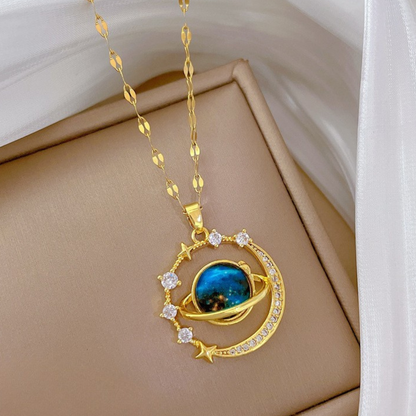 🪐 COLLAR SATURNO | LLEVA EL PODER DEL UNIVERSO CERCA DE TU CORAZÓN