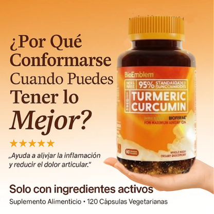 Curcuma de Bioemblem |Antiinflamatorio | Alta Potencia