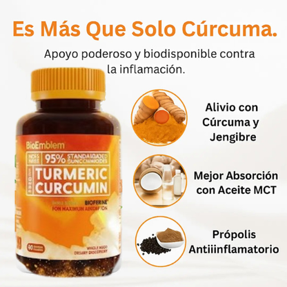 Curcuma de Bioemblem |Antiinflamatorio | Alta Potencia