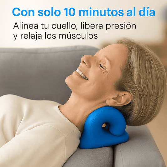 OFERTA 50% - Estiracuello™ Di adiós al dolor cervical, con solo 10 minutos al día.